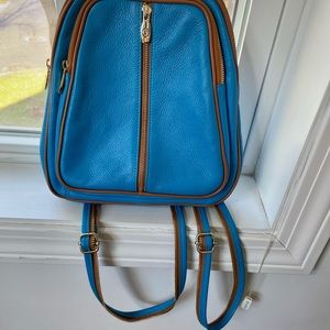 Beautiful Valentina made in Italy leather backpack/ purse.